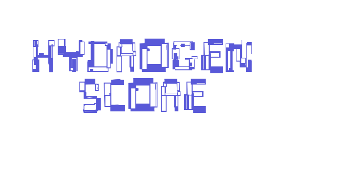 Hydrogen Score Font Download