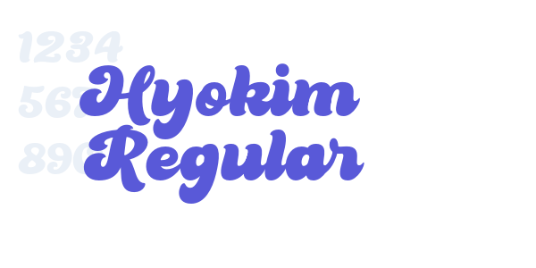 Hyokim Regular font