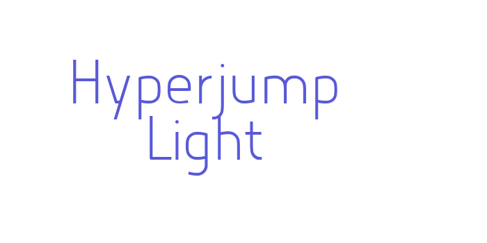 Hyperjump Light Font Download