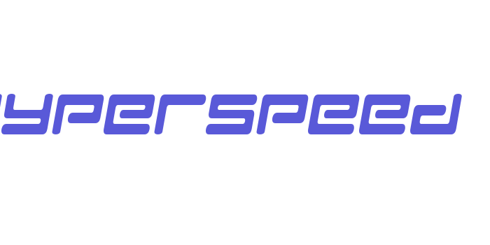 Hyperspeed Font