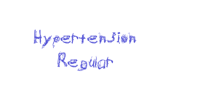 Hypertension Regular Font Download