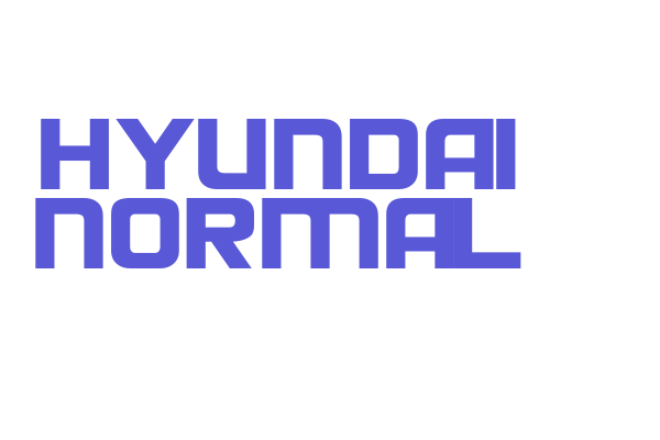 Hyundai Normal Font