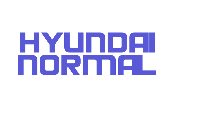 Hyundai Normal Font Download