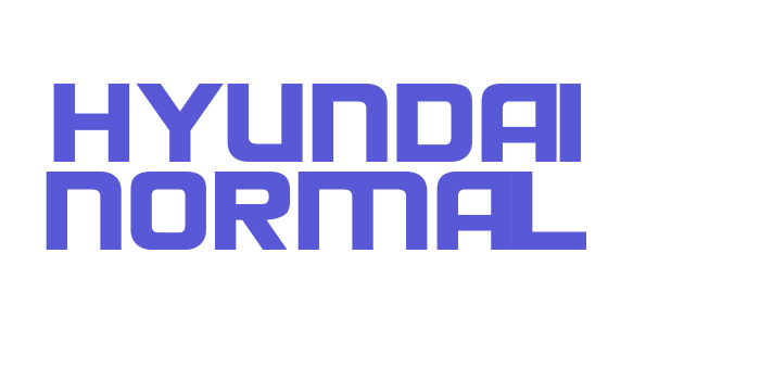 Hyundai Normal Font Download