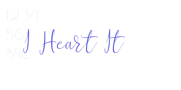 I Heart It font free