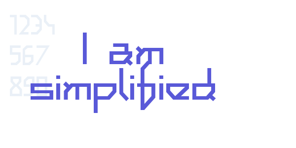 I am simplified font free