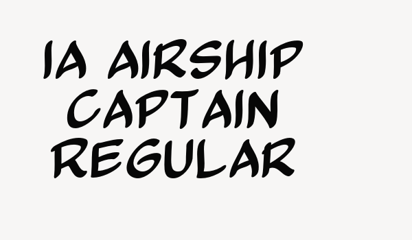 IA Airship Captain Regular Font