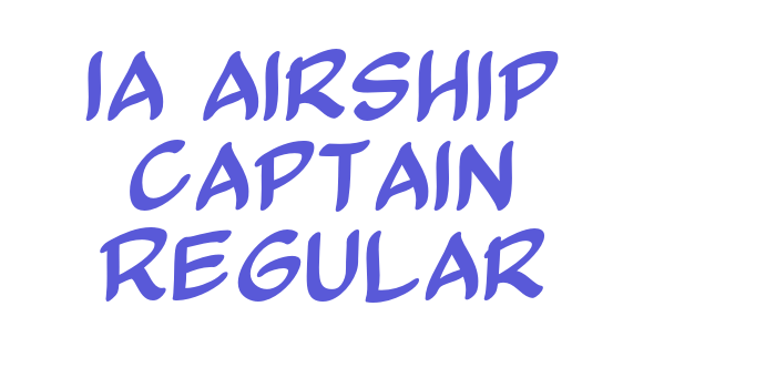 IA Airship Captain Regular Font Download