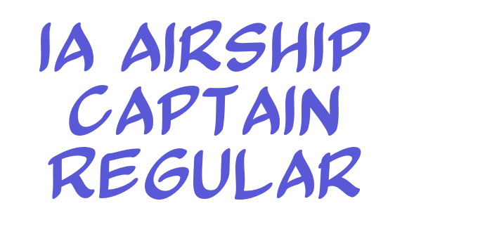 IA Airship Captain Regular Font