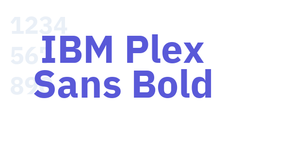 IBM Plex Sans Bold font