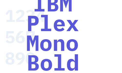 IBM Plex Mono Bold Font