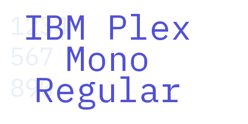 IBM Plex Mono Regular-font-download