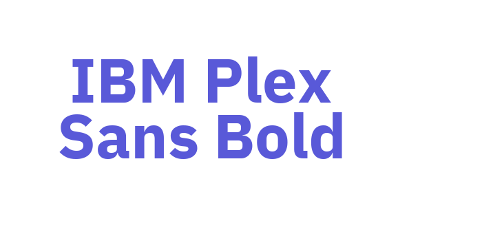 IBM Plex Sans Bold Font Download