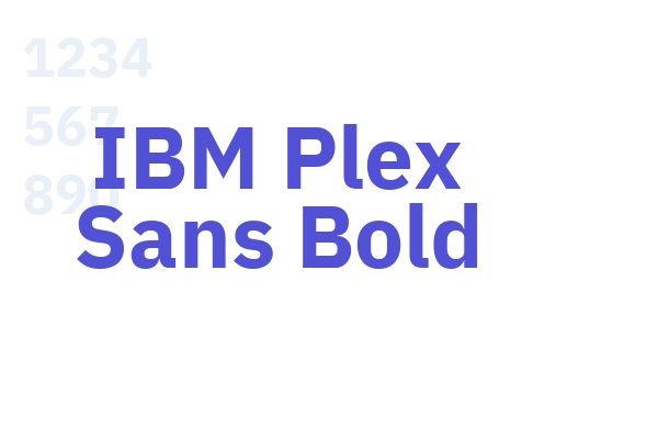 IBM Plex Sans Bold
