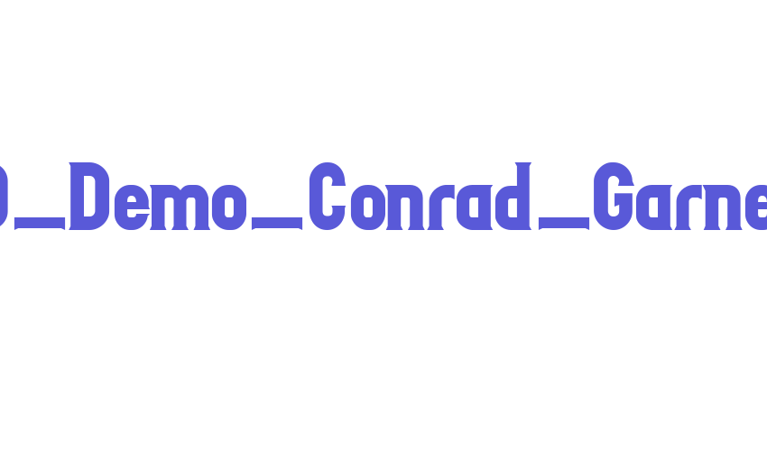 IDAHO_Demo_Conrad_Garner Font Download