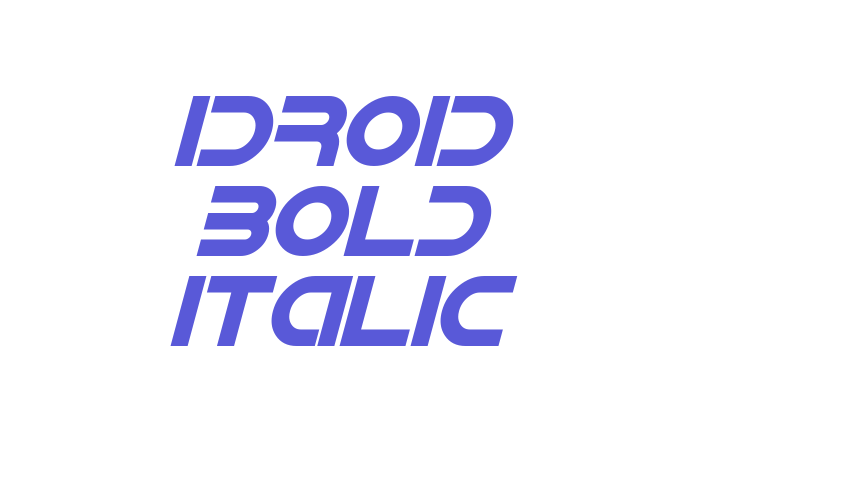 IDroid Bold Italic Font Download