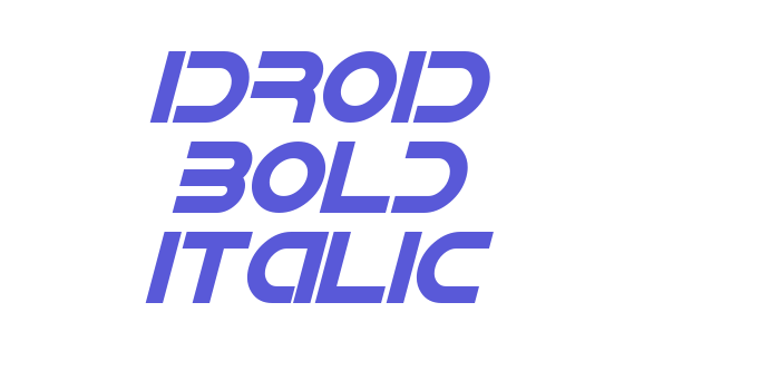 IDroid Bold Italic Font Download