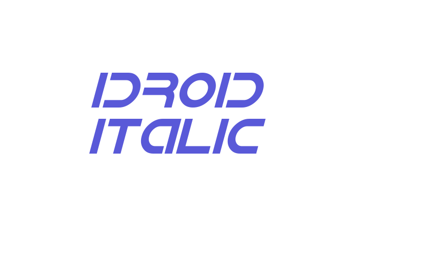 IDroid Italic Font Download