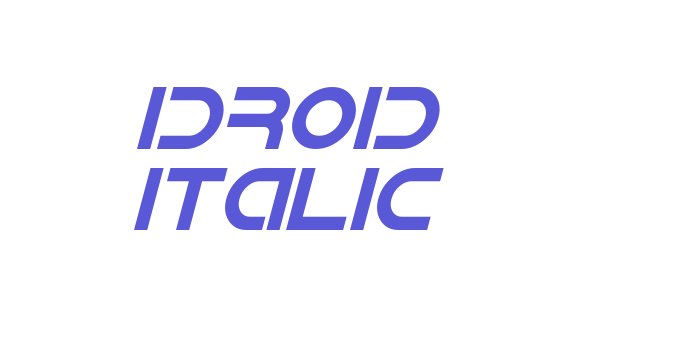 IDroid Italic Font Download