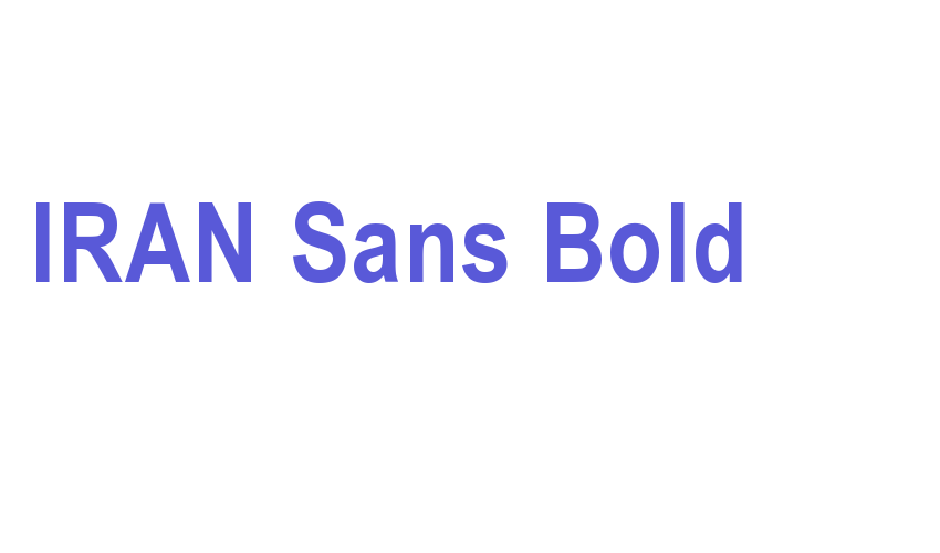 IRAN Sans Bold Font Download