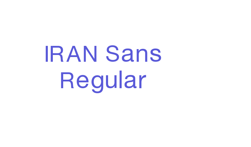 IRAN Sans Regular Font Download