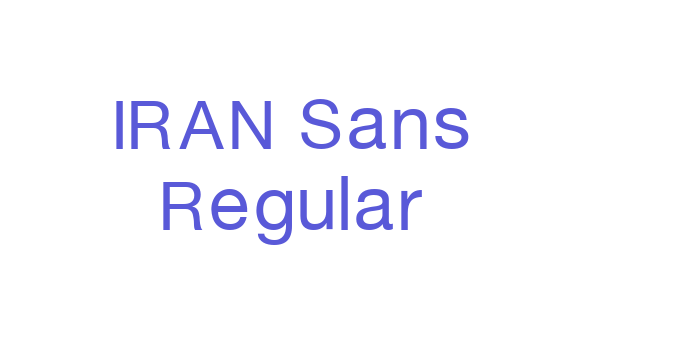 IRAN Sans Regular Font Download