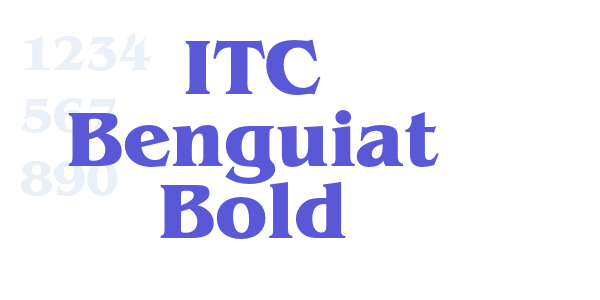 ITC Benguiat Bold font