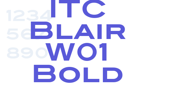 ITC Blair W01 Bold font free