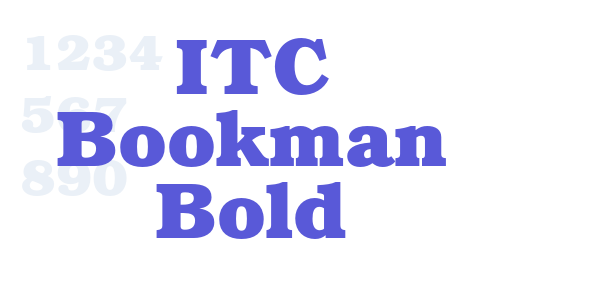 ITC Bookman Bold font free