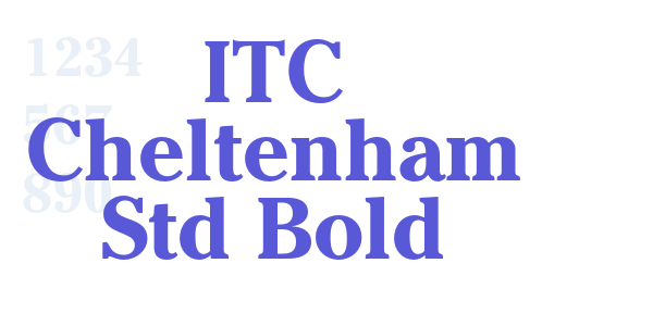 ITC Cheltenham Std Bold font free