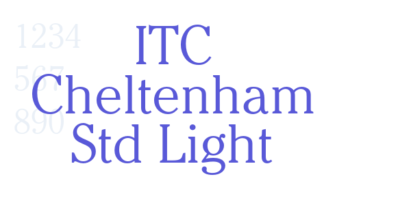 ITC Cheltenham Std Light font free