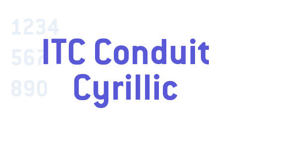 ITC Conduit Cyrillic font free