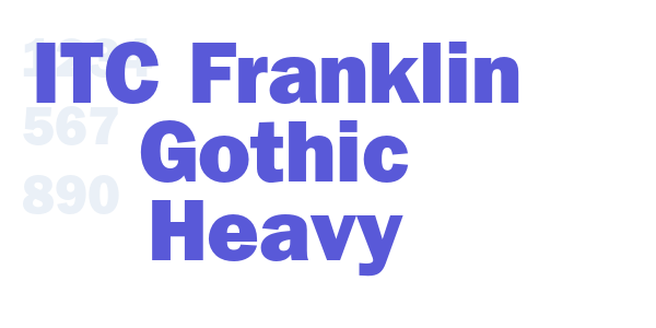 ITC Franklin Gothic Heavy font free