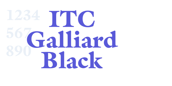 ITC Galliard Black font