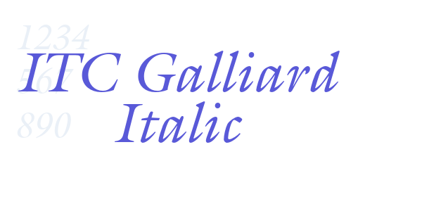 ITC Galliard Italic font free