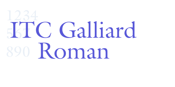 ITC Galliard Roman font free