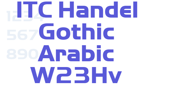 ITC Handel Gothic Arabic W23Hv font free