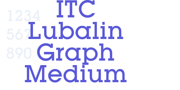 ITC Lubalin Graph Medium font free