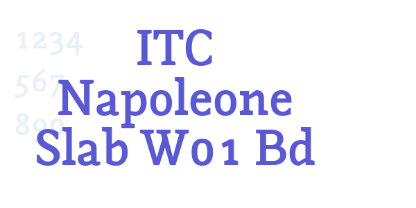 ITC Napoleone Slab W01 Bd font free