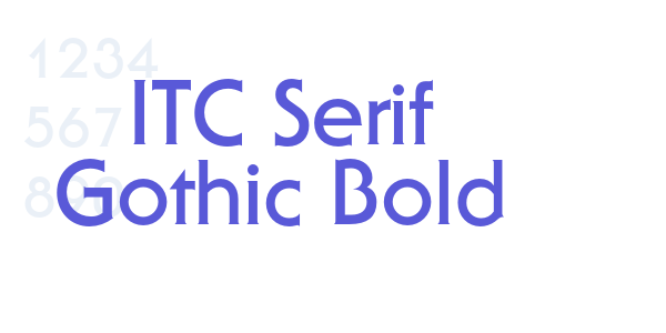 ITC Serif Gothic Bold font free