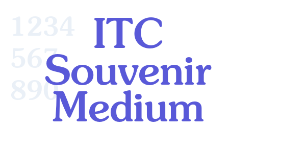 ITC Souvenir Medium font free