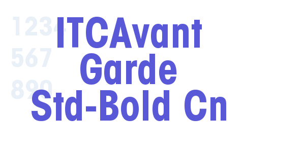 ITCAvant Garde Std-Bold Cn font free