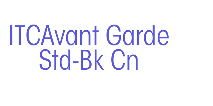 ITCAvant Garde Std-Bk Cn Font Download