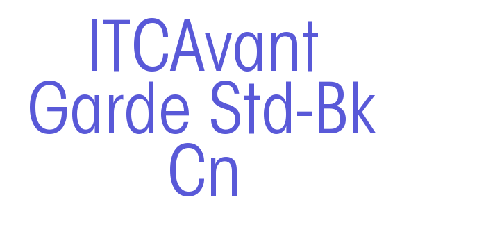 ITCAvant Garde Std-Bk Cn Font