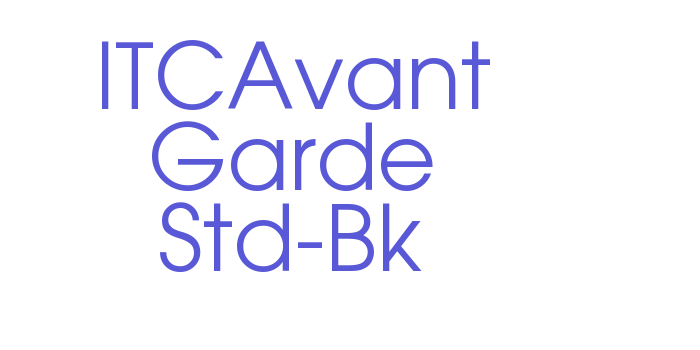 ITCAvant Garde Std-Bk Font Download