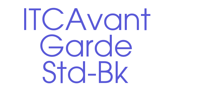 ITCAvant Garde Std-Bk Font