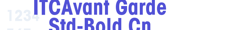ITCAvant Garde Std-Bold Cn-font