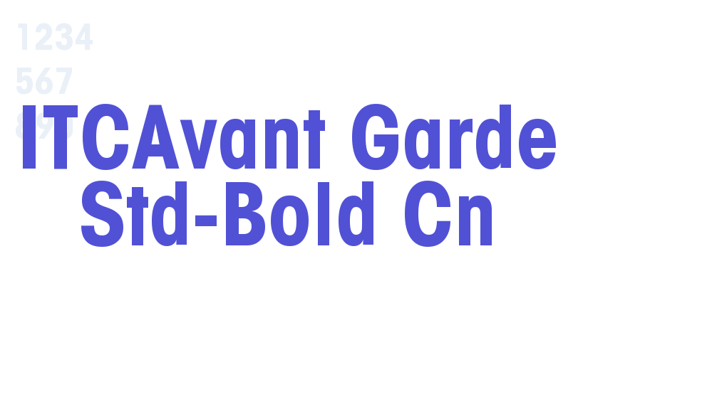 ITCAvant Garde Std-Bold Cn-font-download