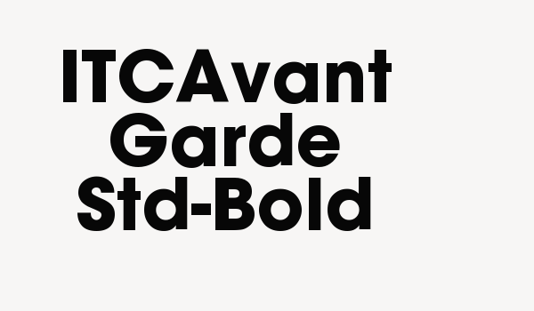 ITCAvant Garde Std-Bold Font