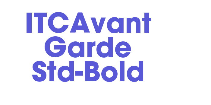 ITCAvant Garde Std-Bold Font Download